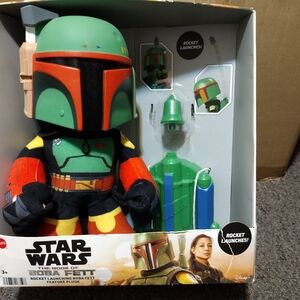 Disney Star Wars The Book Of Boba Fett Rocket Launching Boba Fett Feature Plush
